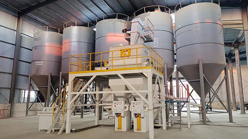 徐州(zhou)新沂幹粉砂漿生産線